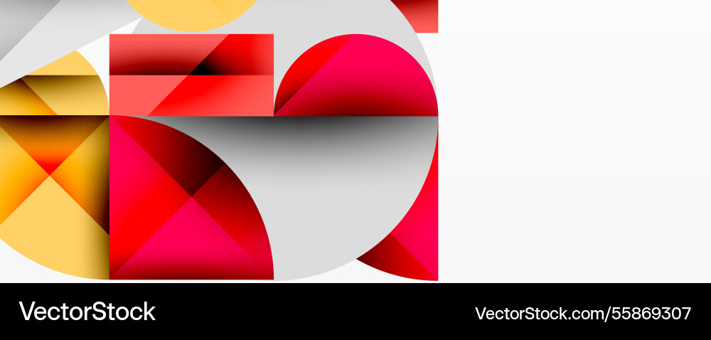 Abstract geometric design with intersecting Vector Image