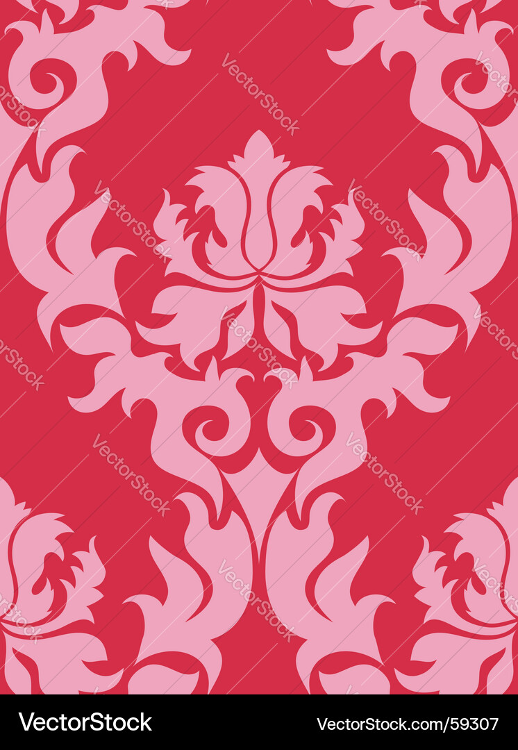 Elegant Damask Pattern vector image