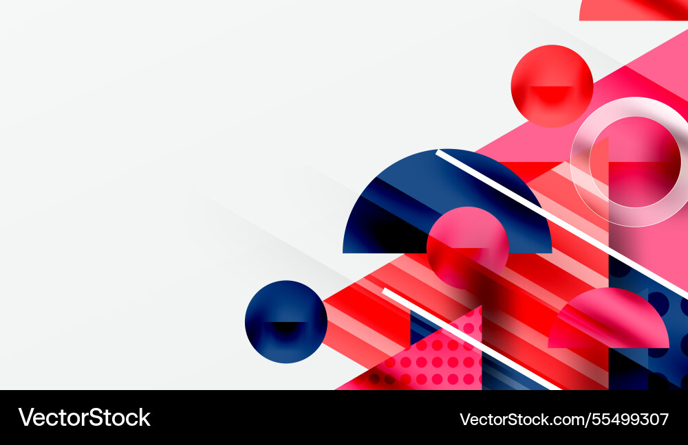 Modern abstract design with overlapping vector image