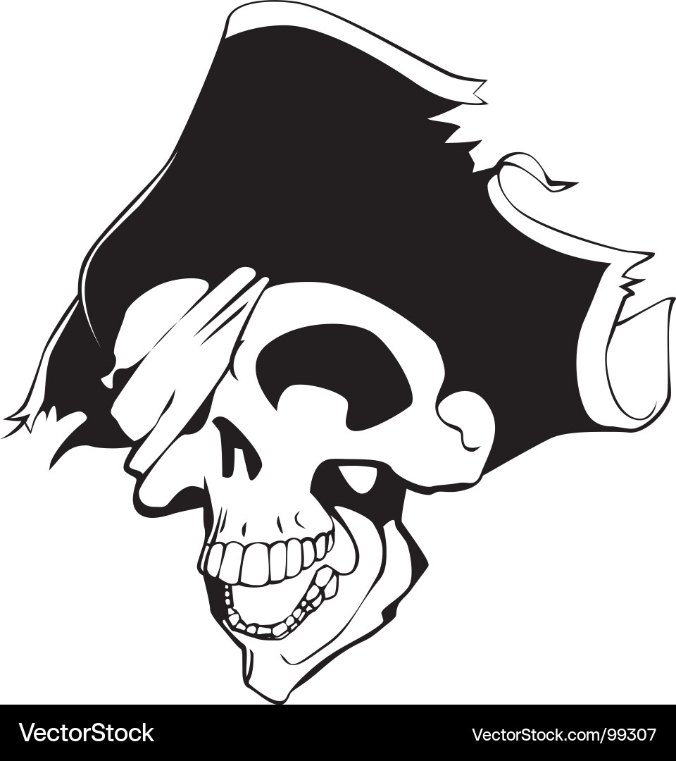 Pirate skull Royalty Free Vector Image - VectorStock