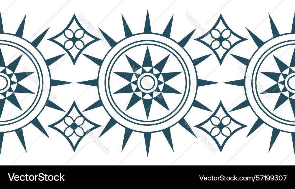 Radial starburst geometric pattern design element vector image