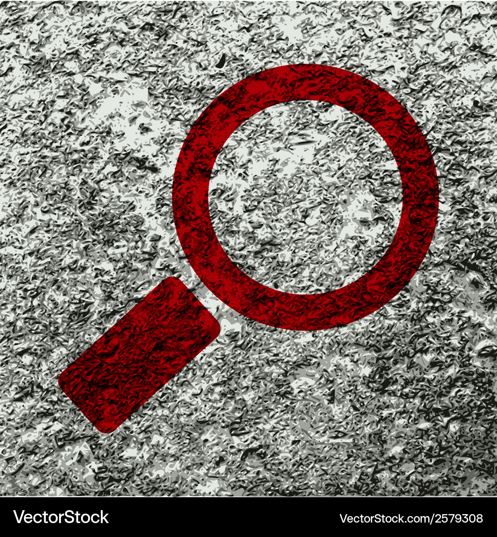 Search magnifier flat modern web button and space Vector Image