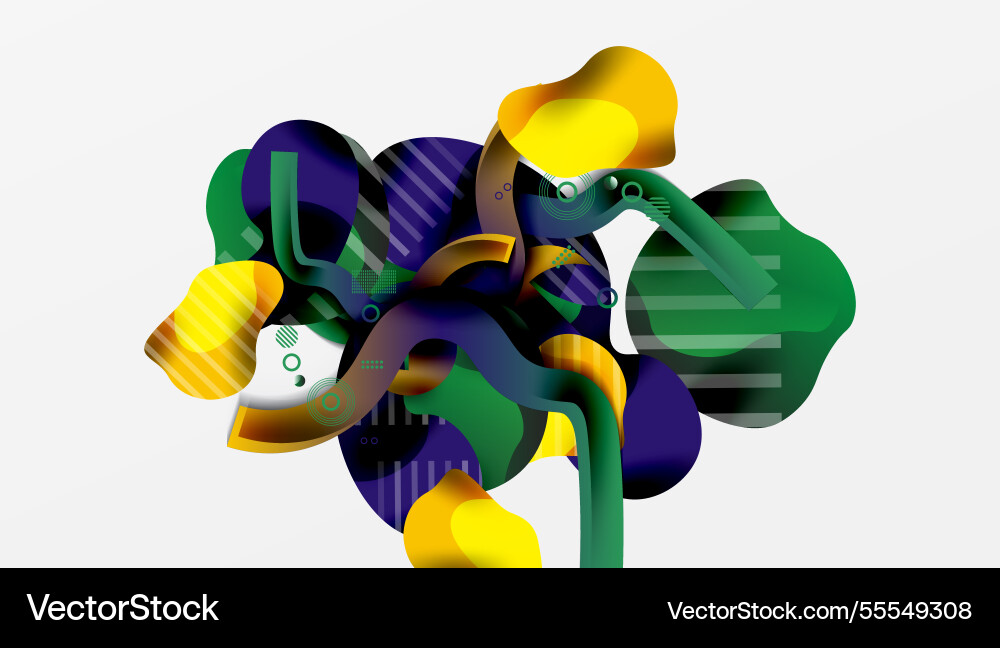 Vibrant abstract background overlapping shapes Vibrant abstract background overlapping shapes vector image
