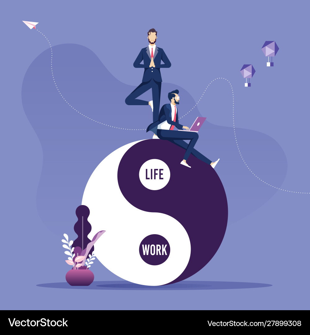 Work-Life Balance Concept Vector Image