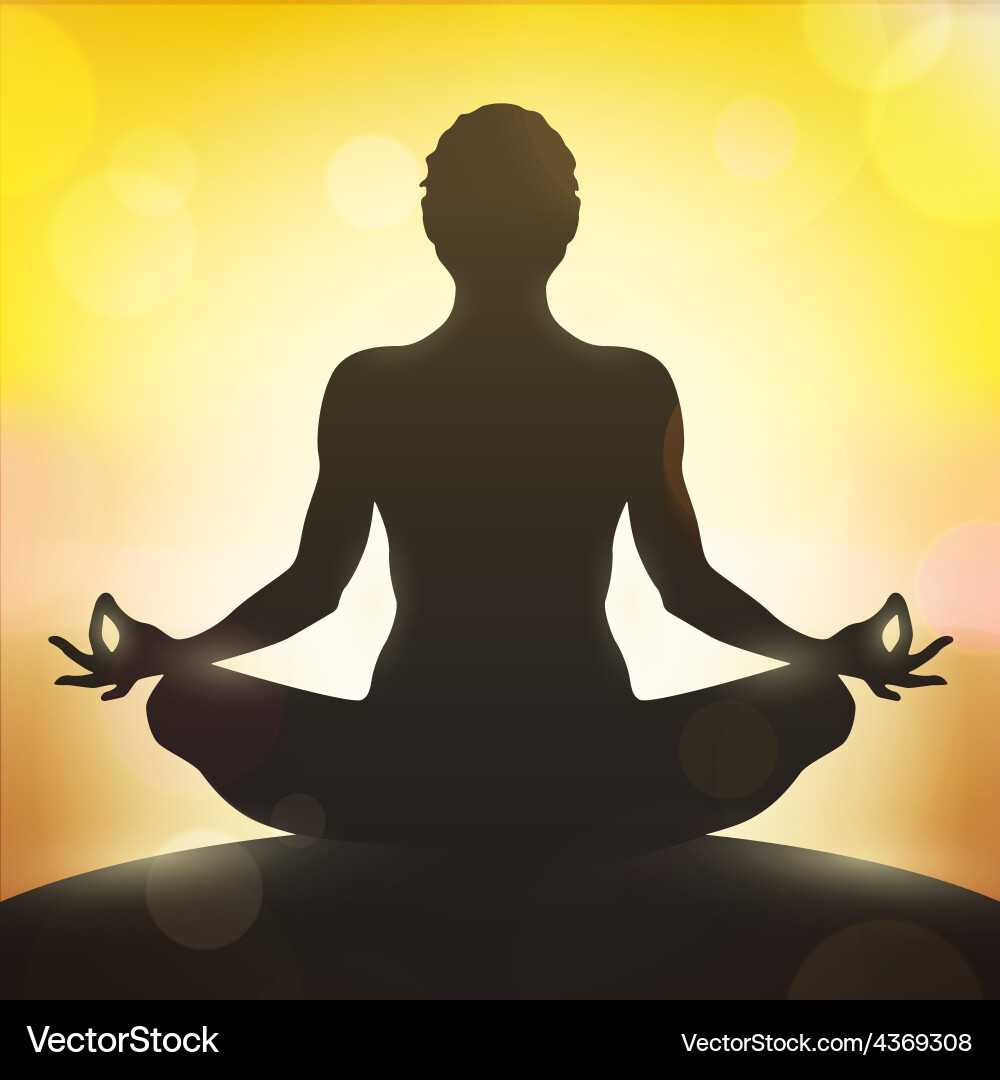 Yoga pose Royalty Free Vector Image - VectorStock