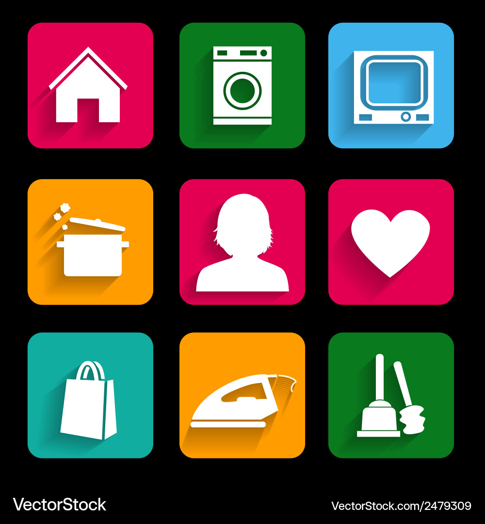 Daily Schedule Icons vector image
