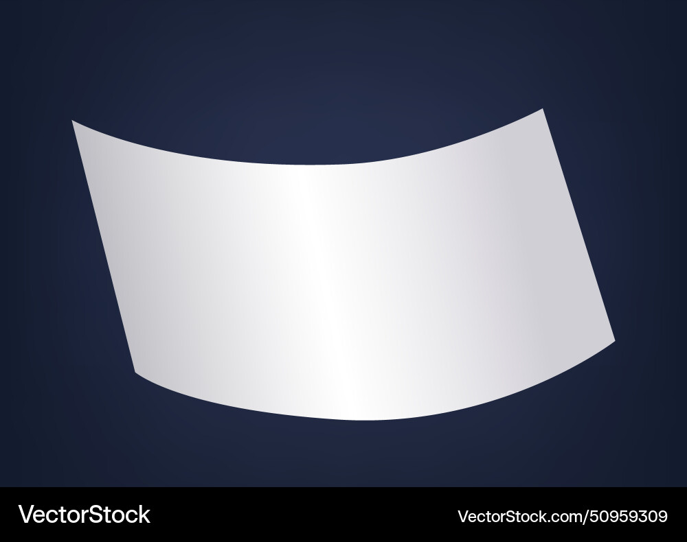 Fluttering paper sheet descends gracefully Vector Image