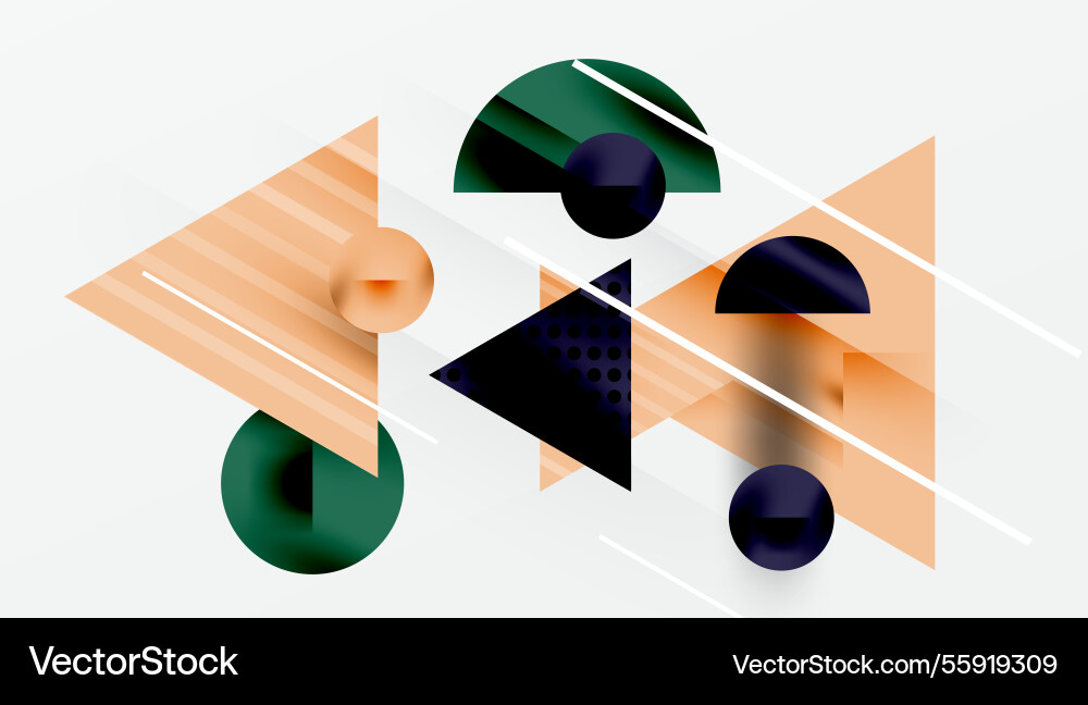 Modern abstract design with overlapping vector image