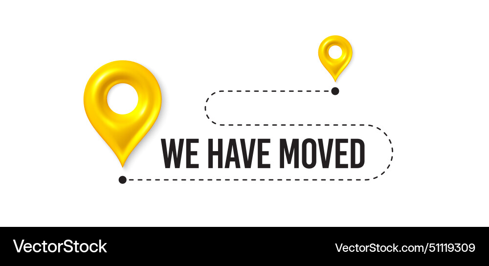 We have moved from one address to another We have moved from one address to another vector image