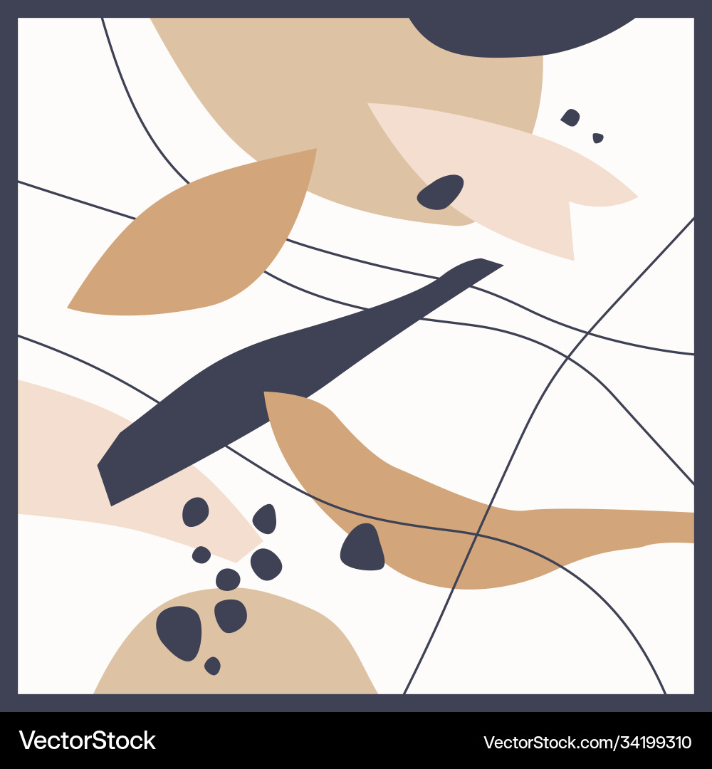 A composition with abstract elements in popular A composition with abstract elements in popular vector image