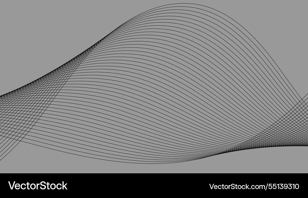 Abstract wave lines dynamic particle pattern Abstract wave lines dynamic particle pattern vector image