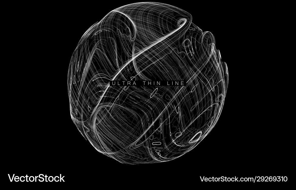 Dynamic Fluid Geometry - Particle Trails vector image