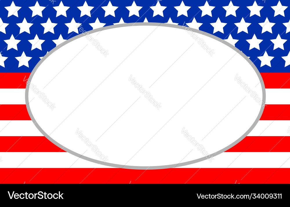 Abstract american flag with an empty space Abstract american flag with an empty space vector image