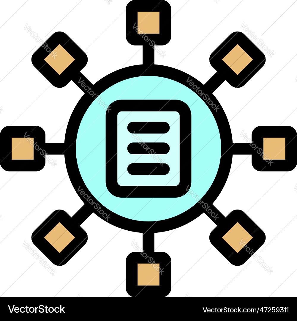 Computer file icon flat Computer file icon flat vector image