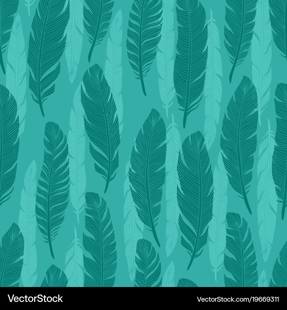 Feather Pattern - Seamless vector image