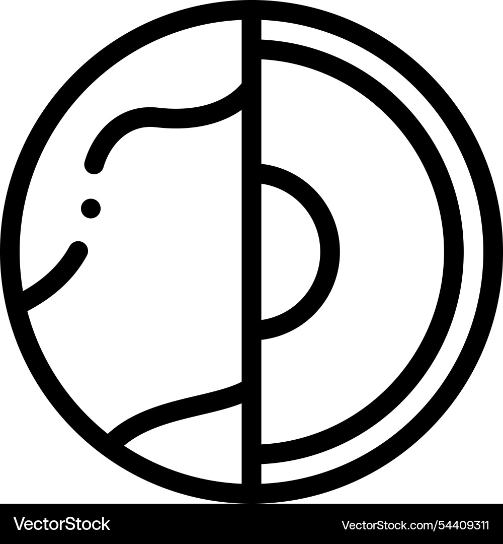 Layer icon thin linear style design isolated vector image