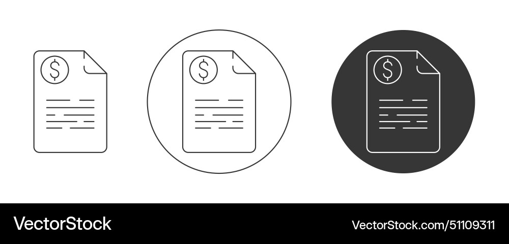 Paper with dollar sign payment document money Paper with dollar sign payment document money vector image