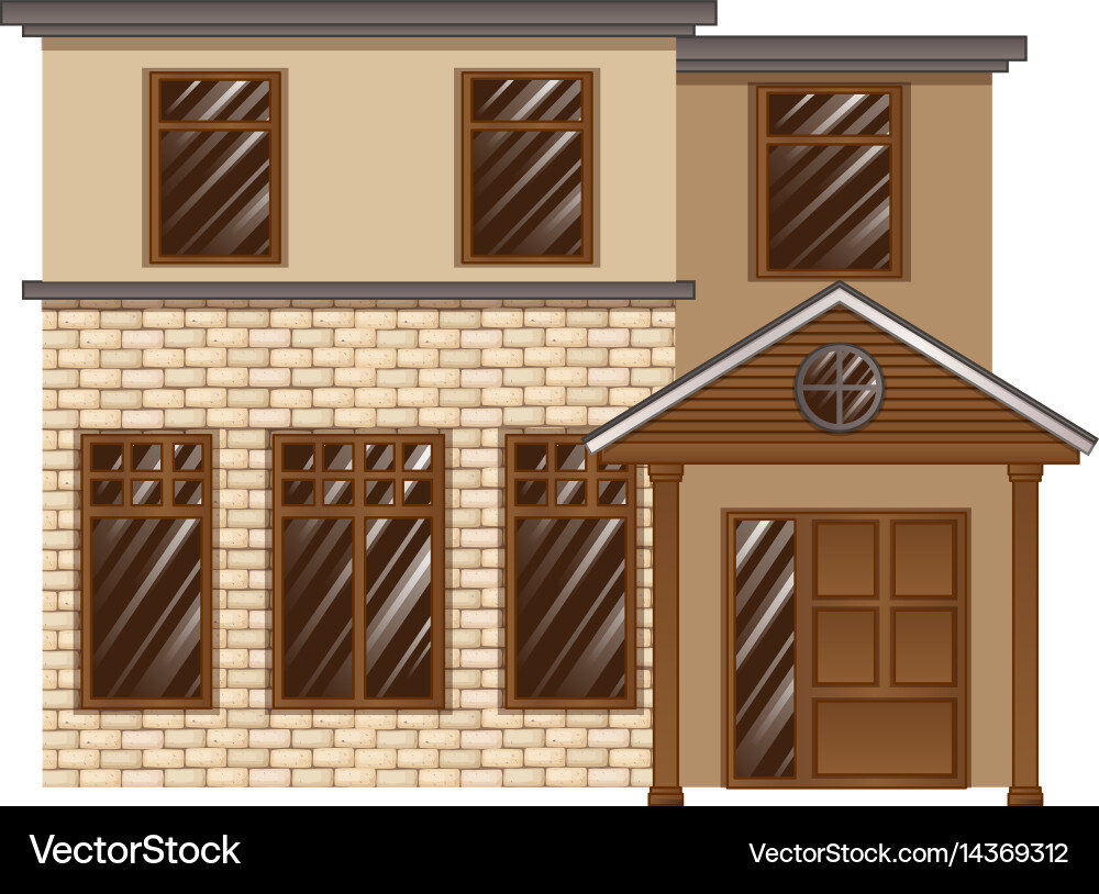 Building made with bricks Vector Image