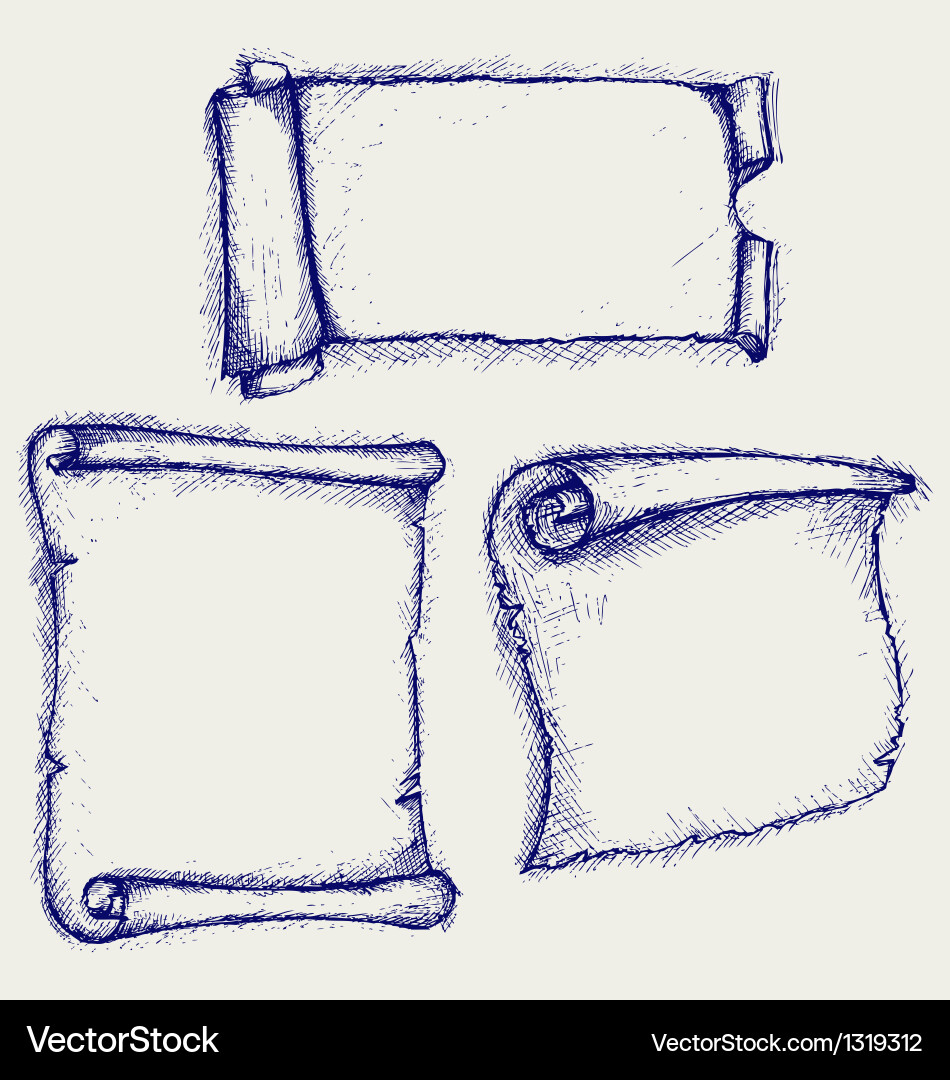 Old Scroll Paper vector image