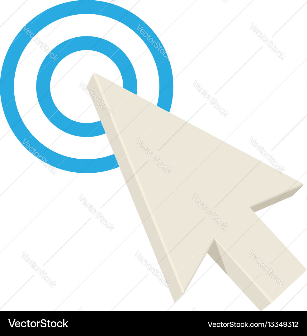 Screen pointer icon cartoon style vector image