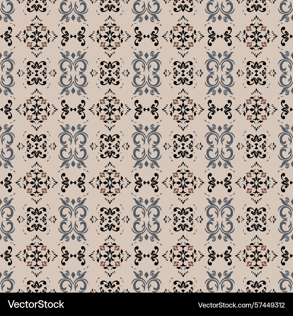 Seamless pattern with decorative elements Seamless pattern with decorative elements Vector Image