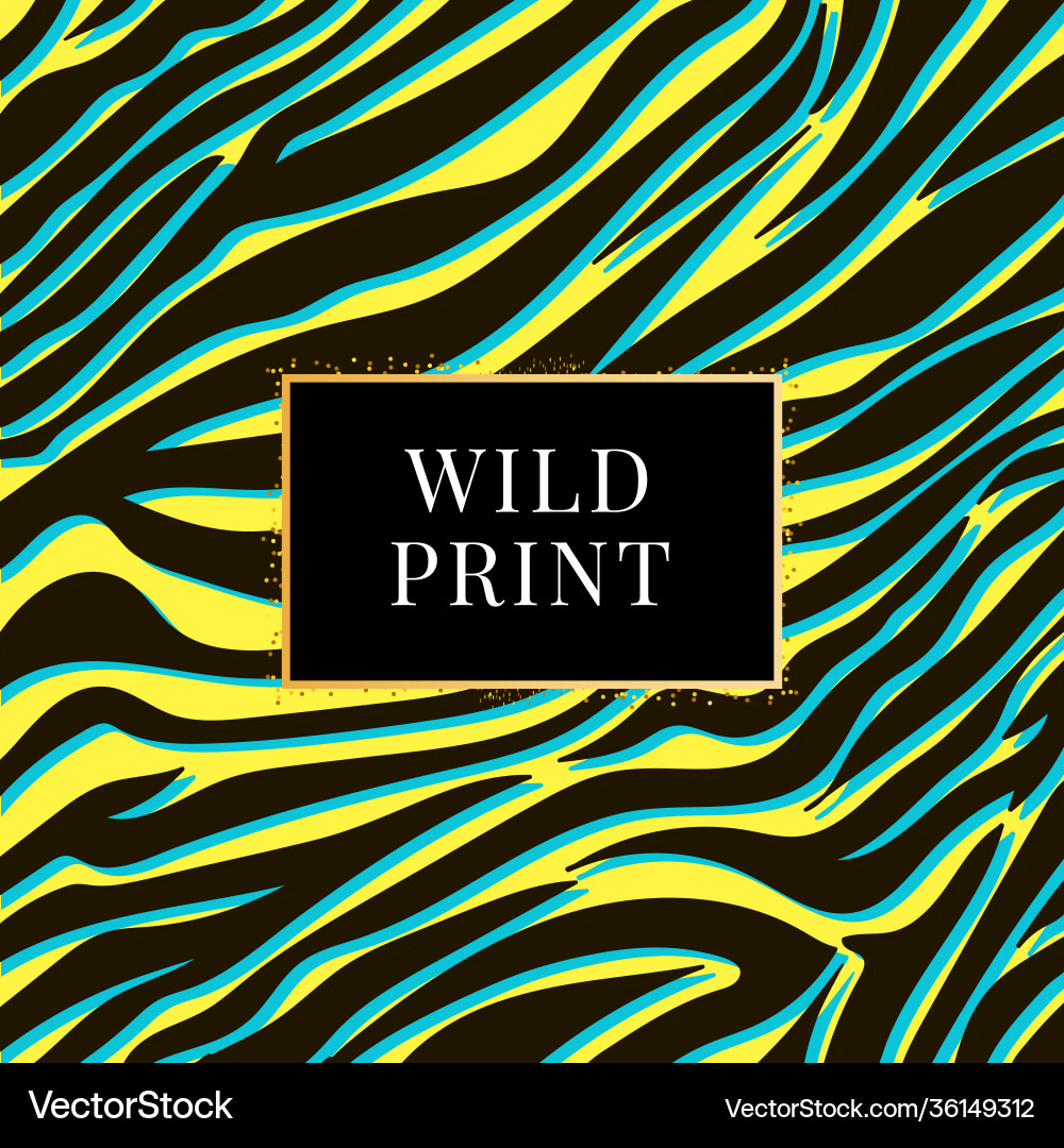Seamless zebra pattern wild print Vector Image