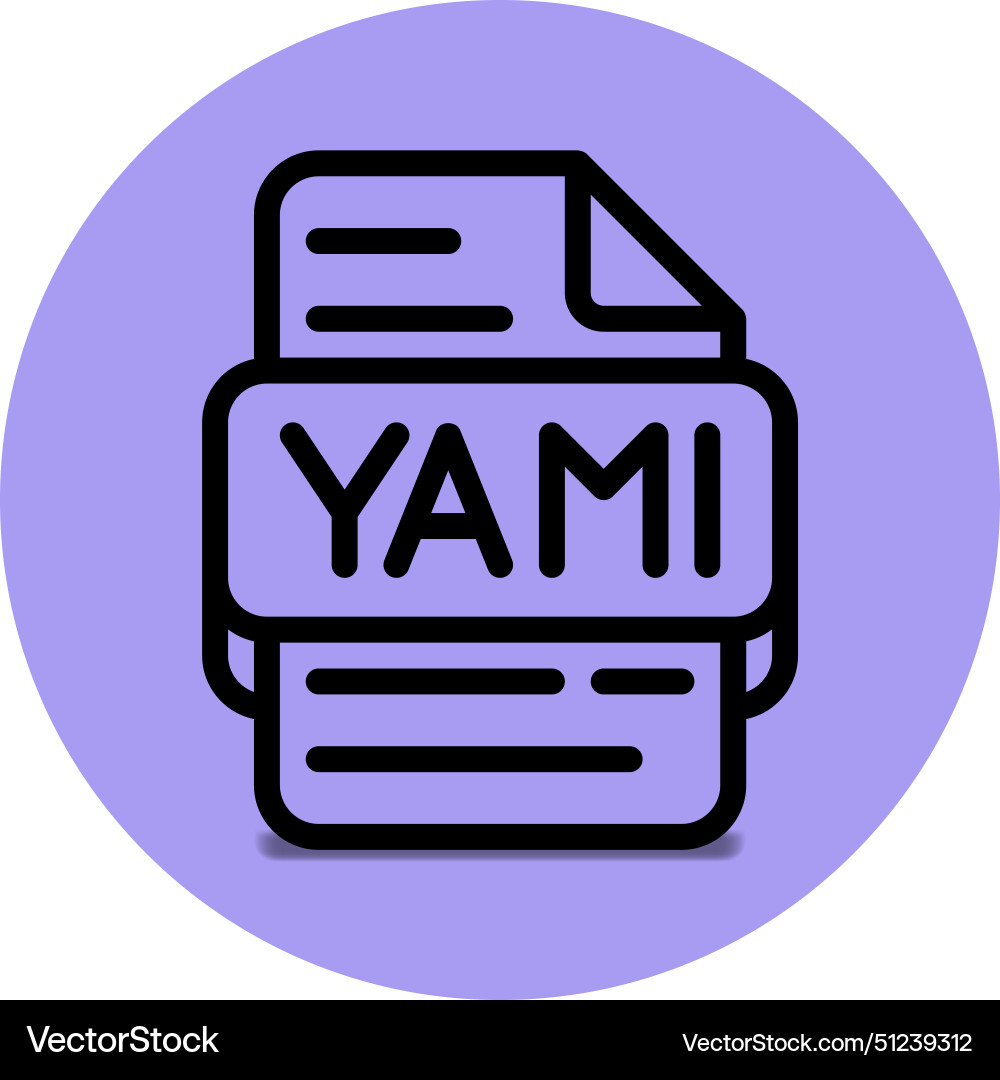Yaml file type icon files and document format Yaml file type icon files and document format vector image