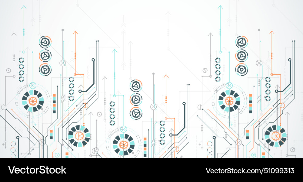 Abstract background on a technological theme Abstract background on a technological theme vector image