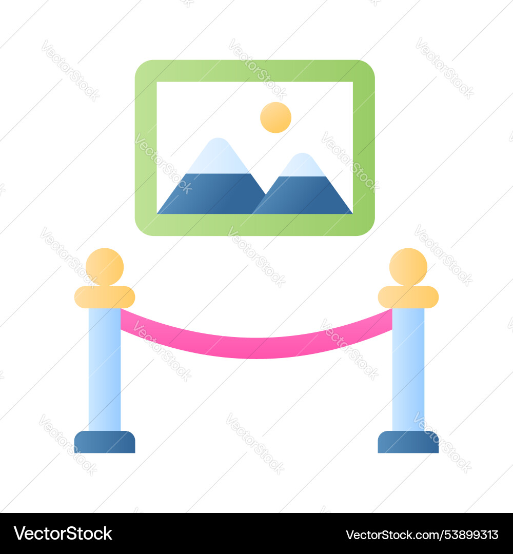 Art gallery design in modern style ready to use Vector Image
