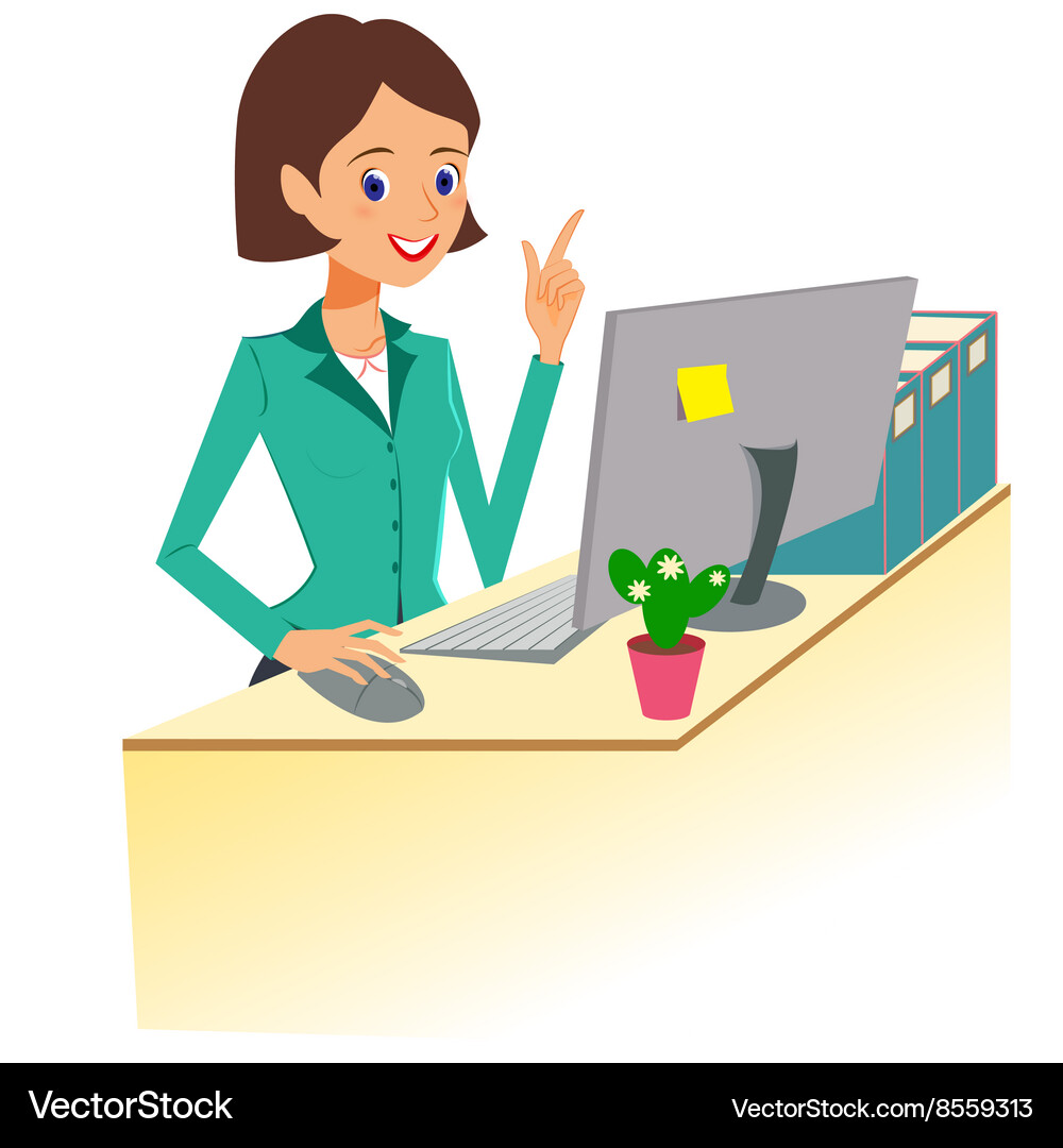 office worker Frustrated Works Office Businessman Employee Cartoon Stock Vector