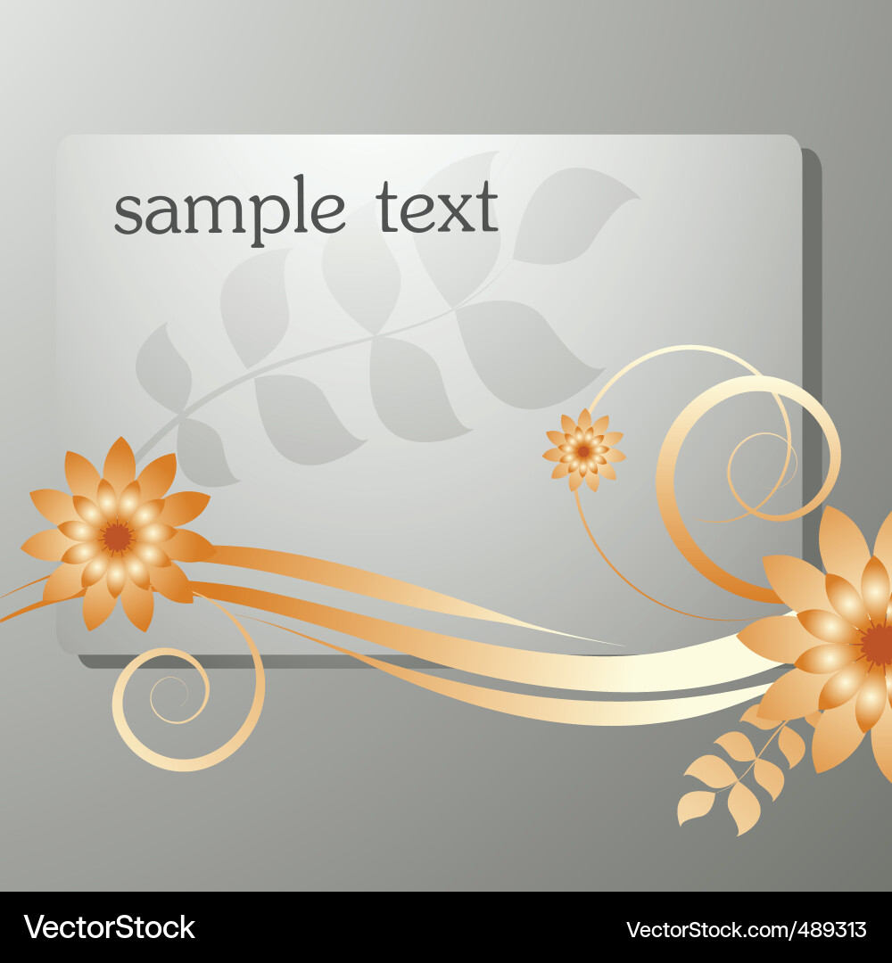Elegant Floral Frame Vector Image