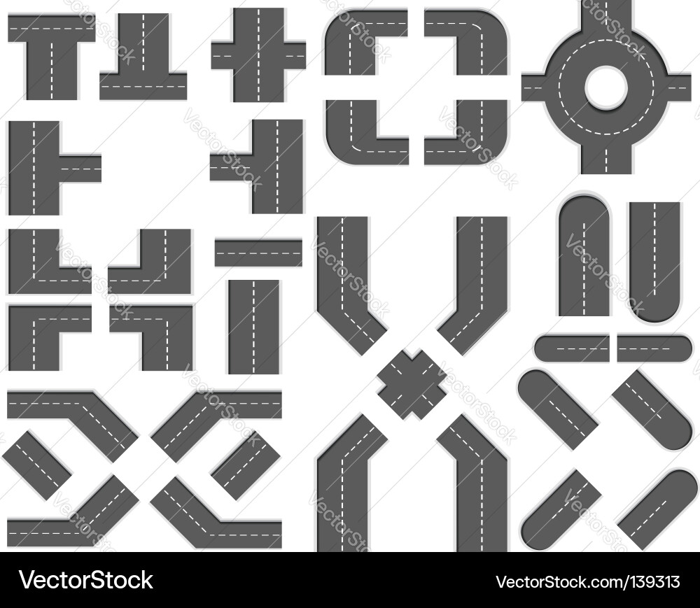 Map design elements Royalty Free Vector Image - VectorStock
