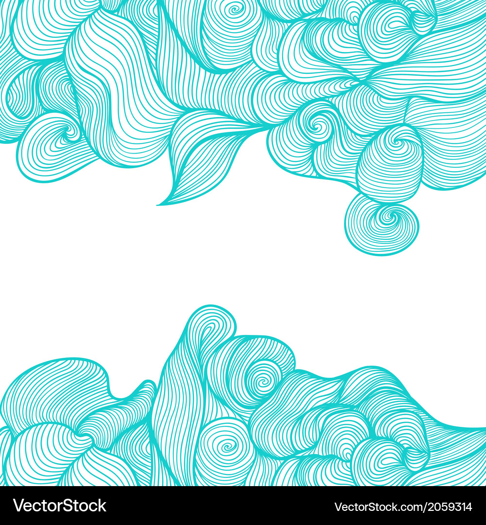 Abstract invitation card template frame design Vector Image