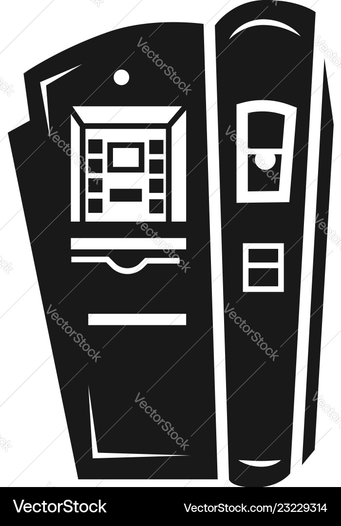 Coffee vending machine icon simple style Coffee vending machine icon simple style Vector Image