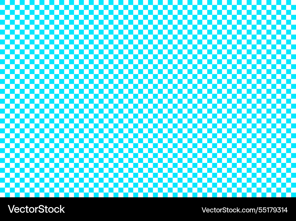 Cyan and white checkerboard pattern background Cyan and white checkerboard pattern background vector image