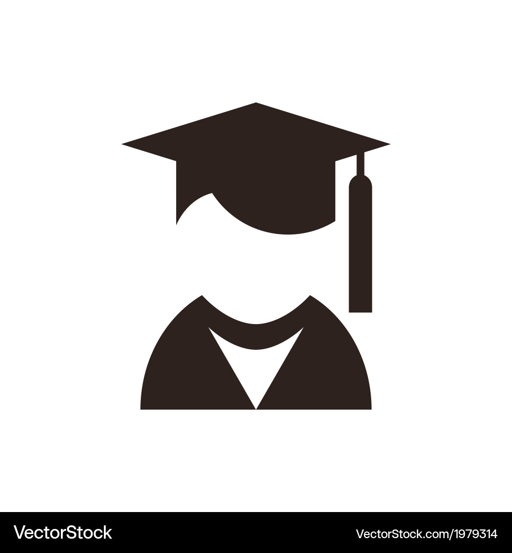 Education Graduation Icon Vector Image