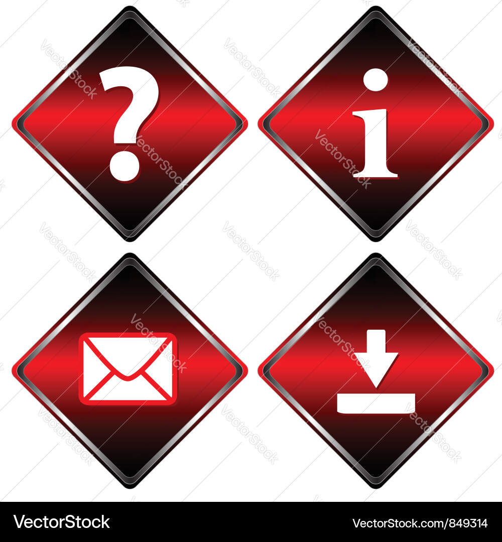 Four web icons Vector Image