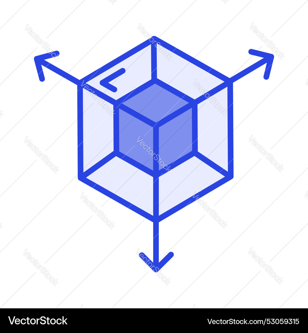 3d modeling design ready to use icon isolated Vector Image