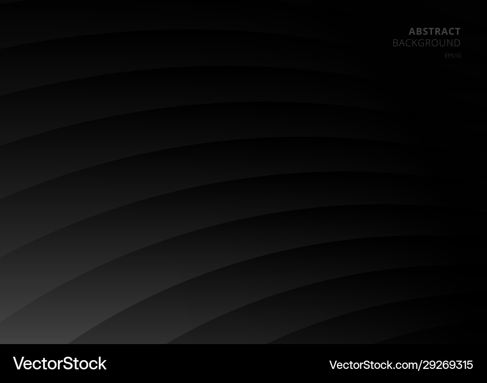Abstract Black Curve Layer Pattern vector image