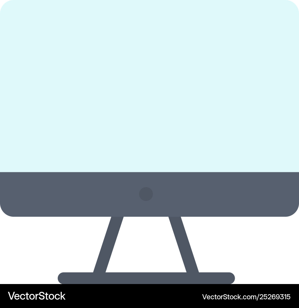 Computer monitor screen hardware flat color icon Computer monitor screen hardware flat color icon vector image