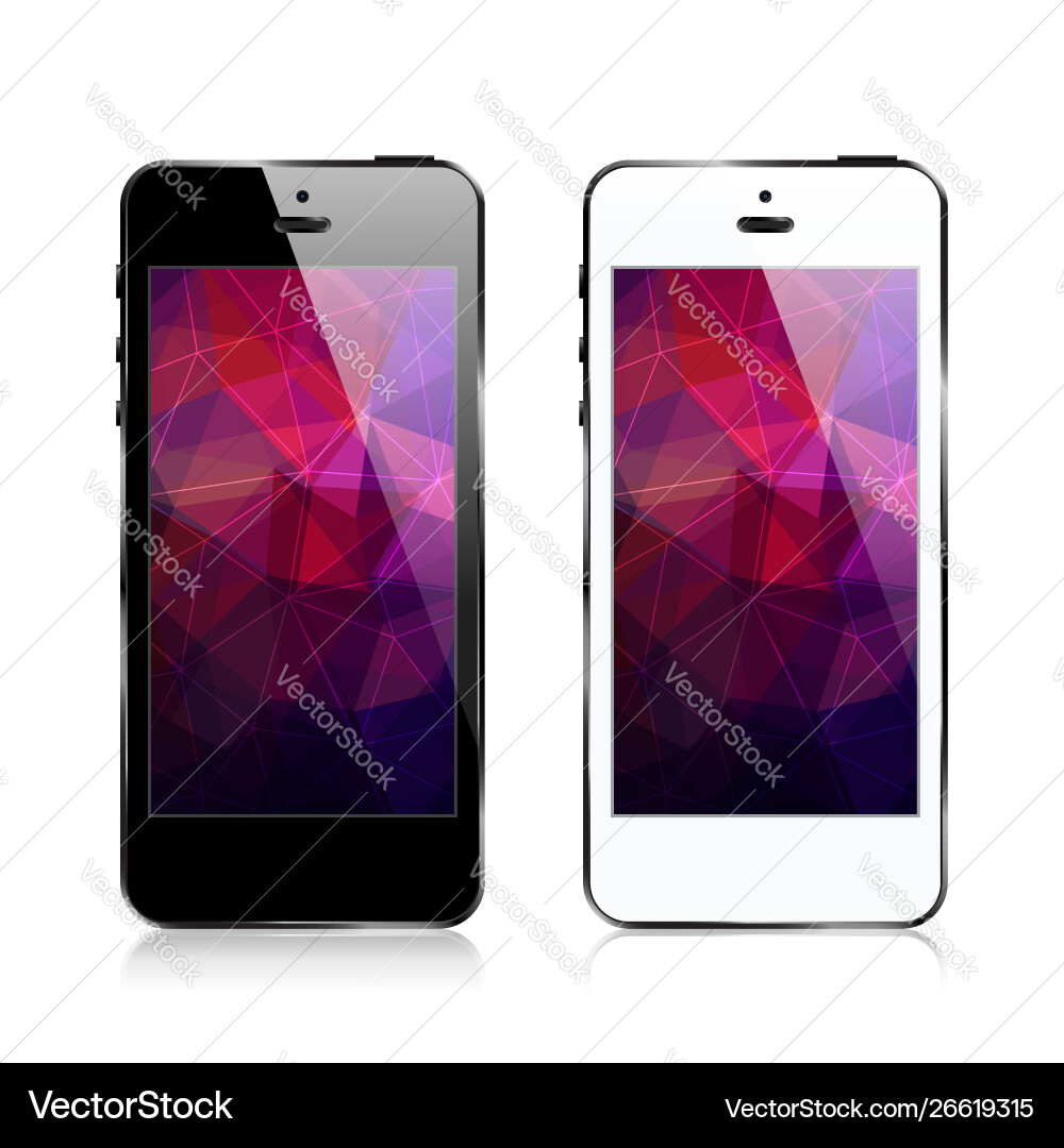 Iphone triangular abstract background Iphone triangular abstract background vector image