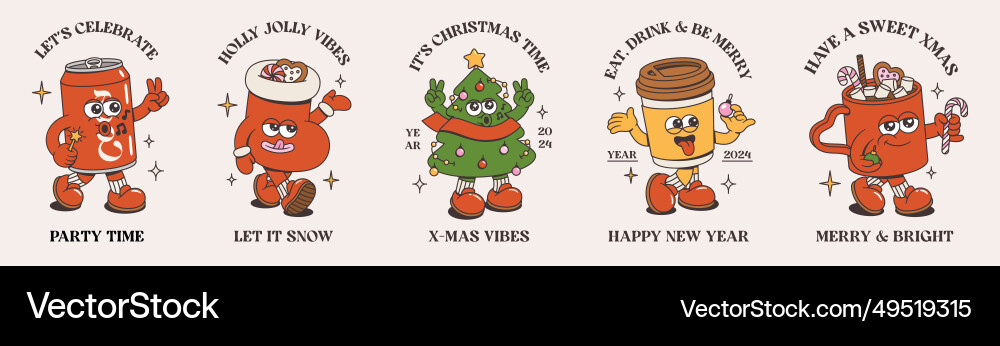 Merry christmas and happy new year designs xmas Merry christmas and happy new year designs xmas vector image