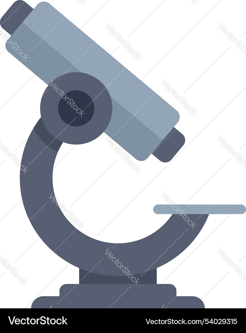 Microscope standing on empty laboratory tabletop Microscope standing on empty laboratory tabletop vector image