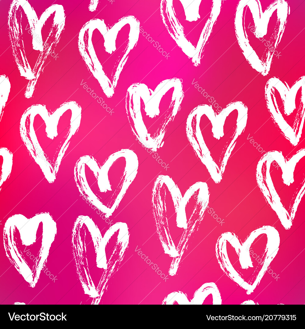 Seamless heart abstract pattern Seamless heart abstract pattern vector image