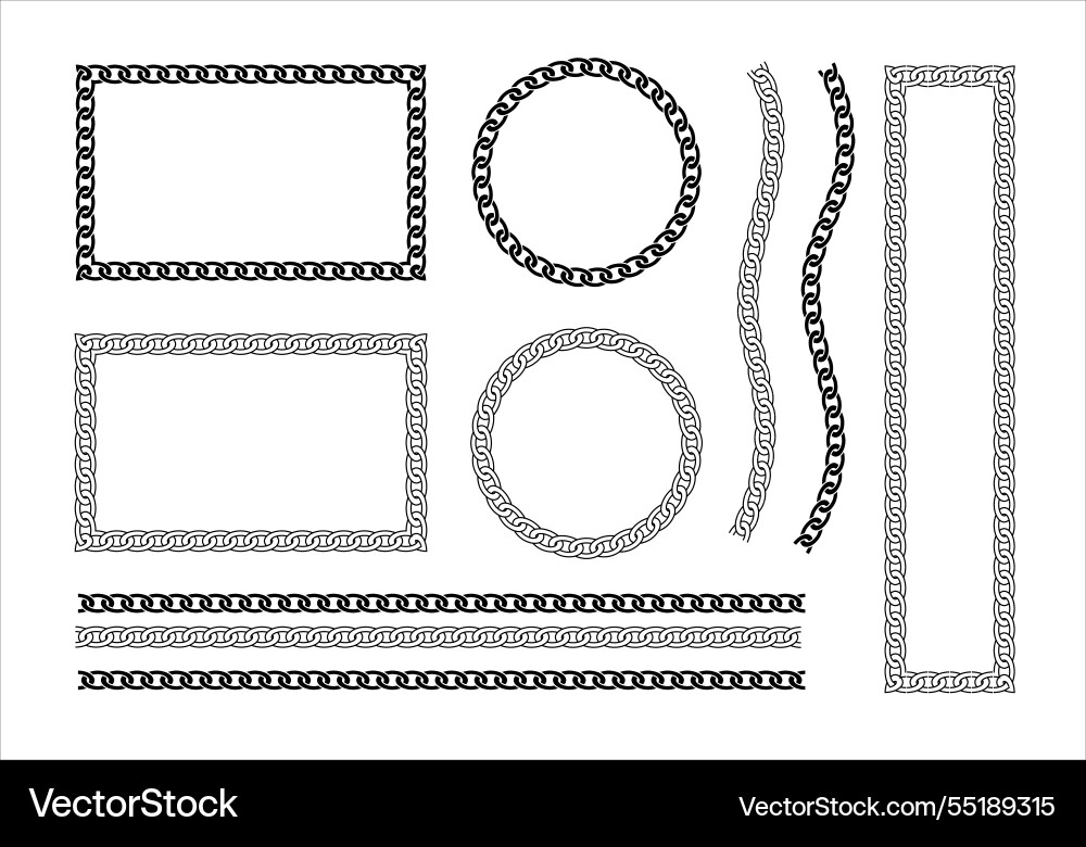 Seamless long chain design in minimalist style Vector Image