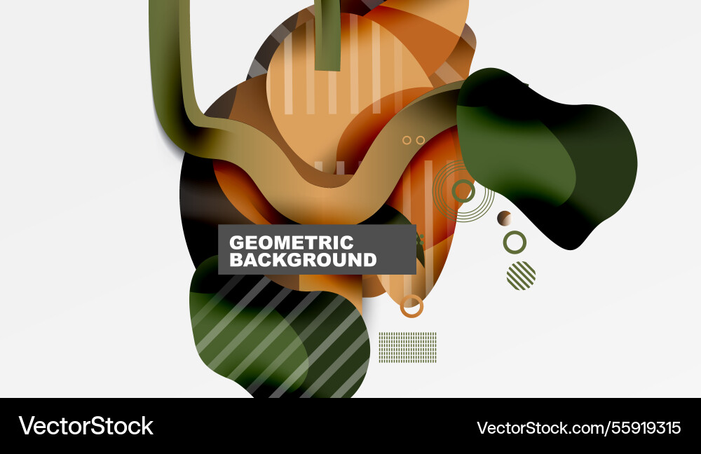 Vibrant abstract background overlapping shapes Vibrant abstract background overlapping shapes vector image