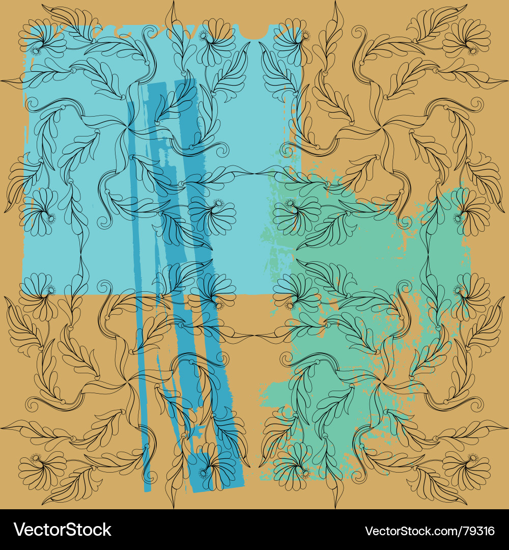 Floral paint Vector Image