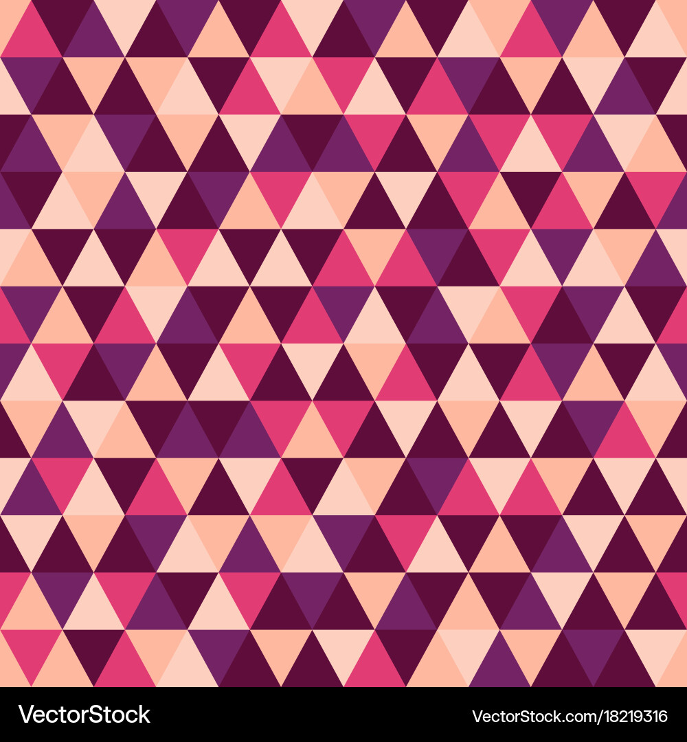Triangle pattern with retro and fashion concept vector image
