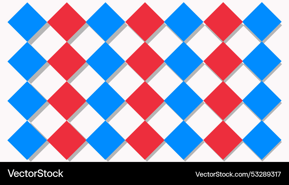 Abstract blue and red rectangles background design Vector Image