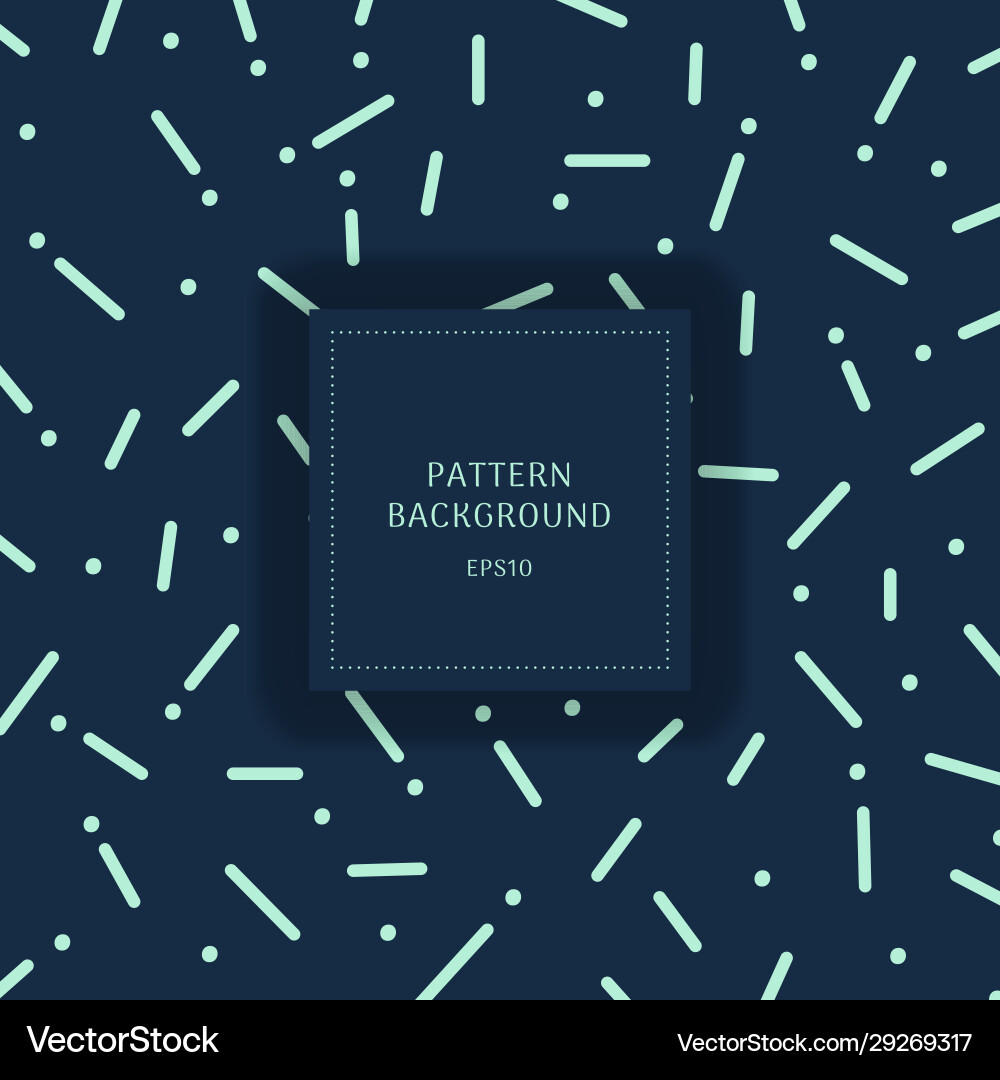 Abstract Blue Dot and Line Pattern vector image